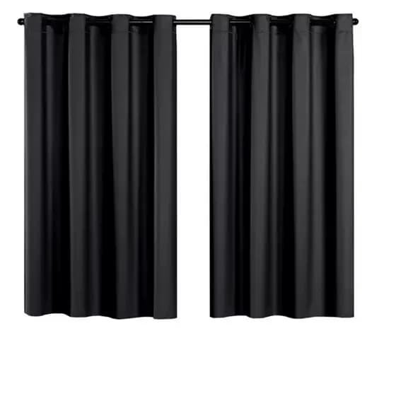 Cortina Blackout De Pvc 2,20m X 1,30m Preto Corta Luz - Preto
