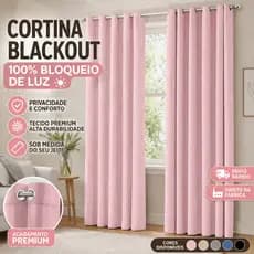 Cortina 100% Blackout Pvc 2,80 X 2,20 Quarto e Sala (Longa)