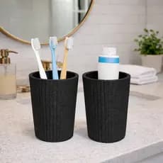 Kit 2 Porta Escova De Dente Suporte Organizador de Banheiro Minimalista Lindo Para Decorar o Banheiro