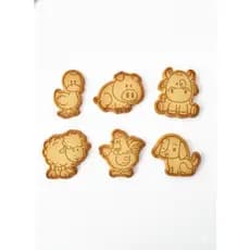 Kit com 6 cortador de biscoito e marcadores tema animais da floresta fofinhos Cookie, Pasta americana, Confeitaria