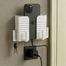 Suporte De Parede para Celular Multiuso Para Controle Remoto e Acessórios Exclusivo com 4 Ganchos