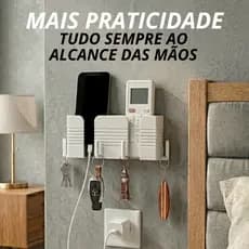 Suporte de Celular e Controle remoto 2 em 1 Multiúso O Único Com Ganchos Exclusivo Para Chaveiros E Acessórios