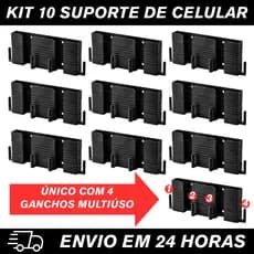 Suportes Para Celular Kit com 10 Unidades Preço imbátível Compre Mais por Menos Organize Ambientes Com Suportes Multiúso