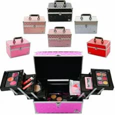 Maleta de Maquiagem Profissional Completa Make Beauté