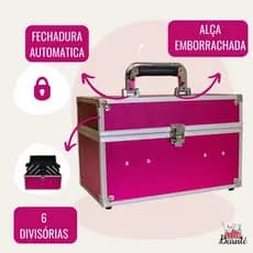 Maleta de Maquiagem Completa Rosa Pink