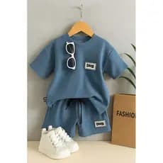 Conjunto masculino Menino Estiloso Premium Infantil FORMA GRANDE  | GUTO AZUL