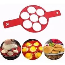 Forma de Silicone Omeleteira  Panquequeira Ovos Suflês na Frigideira e Forno