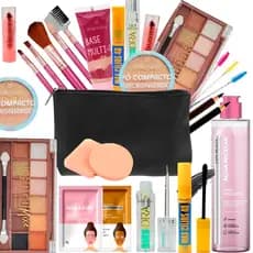 Kit Maquiagem Pincel Completo Promoção