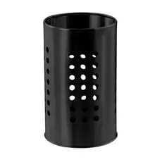 Porta Utensílios Vazado Preto Talheres Cozinha Onix Mimo