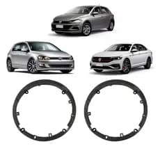 Par Aro Adaptador De Alto Falante De 6" Para Polo, Golf E Fox
