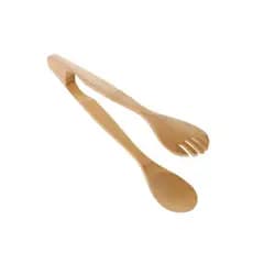 Pegador de Saladas Pinça em Bambu 21cm Mimo Style