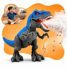 Dinossauro Rex de Brinquedo Dinossauro Solta Fumaça Vapor e Anda Realista Tiranossauro Infantil