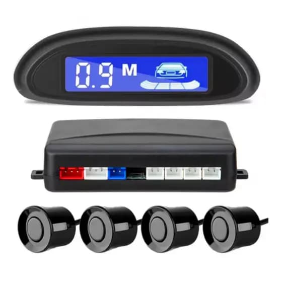 Sensor Ré Estacionamento 4 Sensores 22mm Universal  Para Carro Caminhão Tela Lcd Lançamento