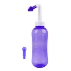Limpador Nasal 2 Bicos 300 ml Adultos e Crianças Sinusite Rinite e Alergias