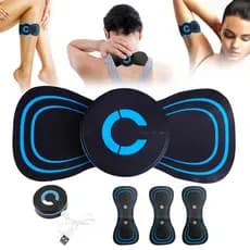 Aparelho de Massagem Corporal Elétrico Portátil Carrega Usb com Dois Eletrodos Extras