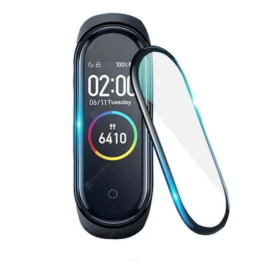 Kit 2 Películas Protetoras 3D Para Mi Band 4 Adere às Bordas e Protege Contra Riscos e Arranhões Não é Rígida a Ponta Entrega.