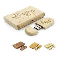 Kit 5 Pen Drives Com Gravação a Laser Profissional 8 gb Usb 2.0 Para Fotógrafos Casamento Logomarca Empresa