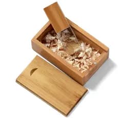 Pen drive Personalizado de Vidro e Tampa de Madeira 8 gb Usb 2.0 para Presente Gravamos Nomes