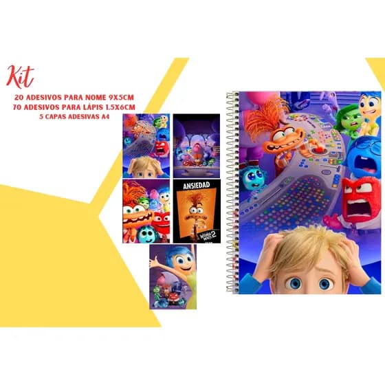 Kit volta as aulas.Capas e adesivos personalizados para personalizar e identificar seus materiais!!!