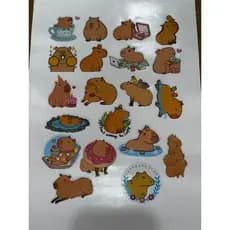 Capivara Cartela de Adesivos