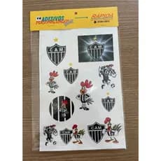 Cartela de adesivos Clube Atlético Mineiro Galo