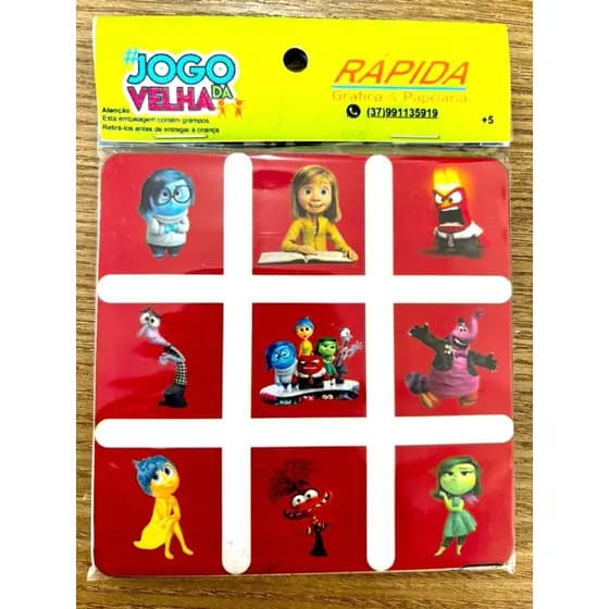 Kit Jogo da Velha Divertidamente 2 com 12UND