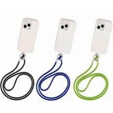 Cordão colar strass brilhante azul  verde amarelo para celular