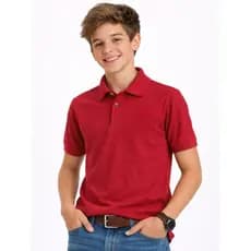 Camiseta gola polo menino camisa infantil juvenil 7 cores tamanhos 10 ao 16