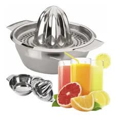 Espremedor De Frutas Manual Inox Profissional Laranja Limã