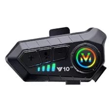 Fone Bluetooth Para Capacete Moto Y10 Com Microfone Redução Ruído Ipx6