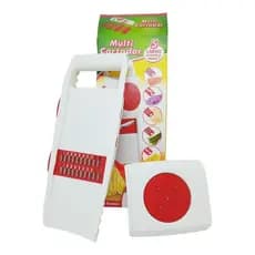 Multicortador Fatiador Ralador De Alimentos Manual 5 Lâminas Branco