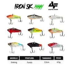ISCA ARTIFICIAL FERRINHO ALBATROZ FISHING IRON SK 35MM 4,5G