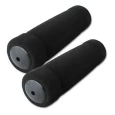 Manopla Espuma para Bicicleta - Confortável, Resistente e Leve, Preto, Par