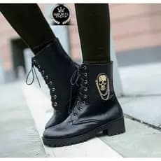 Morazora botas femininas de cano curto, calçado feminino com plataforma de cadarço na moda, para outono e inverno 2021