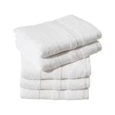 Kit Com 05 toalhas De Rosto - Branca - Padrão Hotel Spa Pousada - Macias - Luxo - Super Grossas
