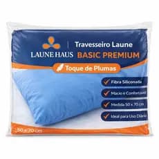 02 ou 01 Travesseiro Protective  Macio Fibra Siliconada 45x65cm Impermeável  Laune Haus