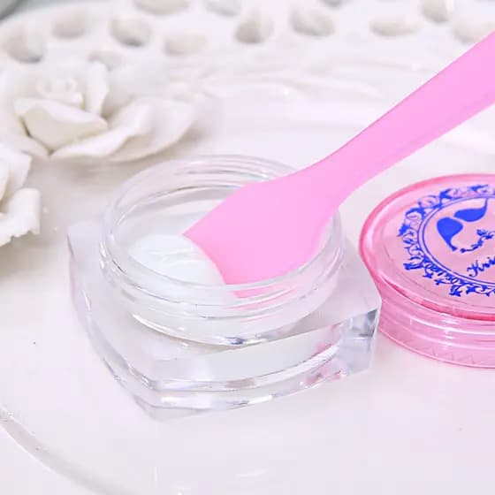 Espatula Descartavel Mini P/ Creme 1Un Plástica Maquiagem Cosméticos