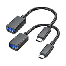 Cabo Otg Adaptador 2 UNI Tipo C Macho P/ USB femêa