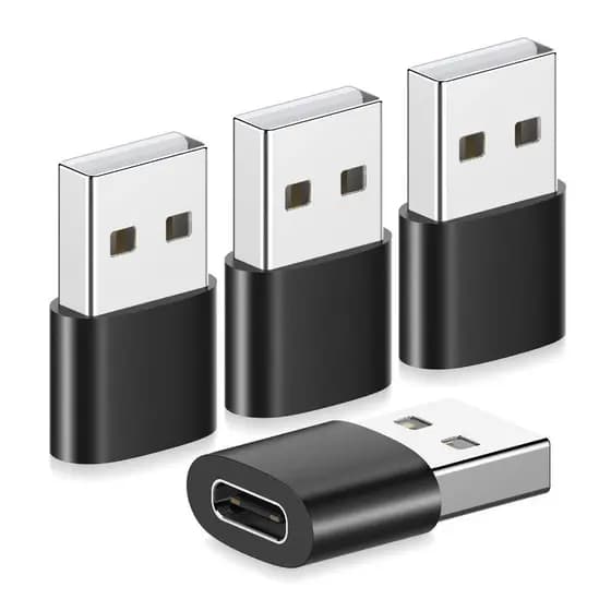 Adaptador Plug Tipo C Fêmea Para USB Macho Kit C/ 3 Conversor Para Celular
