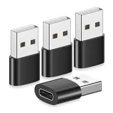 Adaptador Plug Tipo C Fêmea Para USB Macho Kit C/ 3 Conversor Para Celular