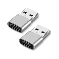 Kit 2 Un Adaptador Plug Usb Tipo C Para Usb 3.0 Macho Dados Otg