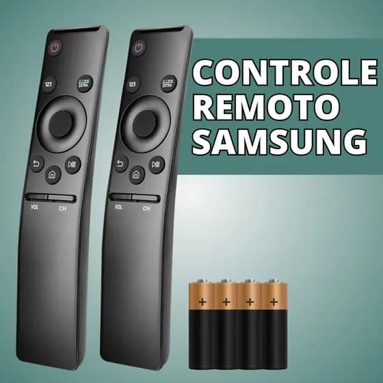 Controle Remoto Compatível Com Samsung 4K Smart TV - Escolha Seu Kit