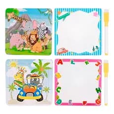 Lousa Infantil Quadro Branco Com Caneta Apagador Ganhe Quebra Cabeça Infantil Muito divertido