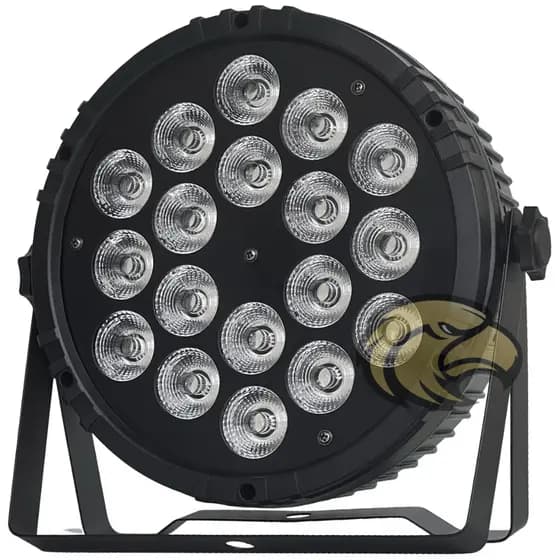 Canhao De Led Parled Colorido 18 Leds 15w Rgbwa Pentaled 5IN1 Dmx Strobo Sensor De Som e Automatico