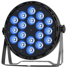 Canhao De Led Parled 18 Leds 18w Rgbwauv 6IN1 Hexaled Dmx Com Strobo Sensor De Som e Automatico