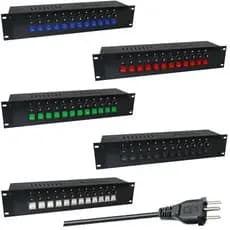 Mesa Chaveadora 12 Canais 10A Metal Profissional Preto