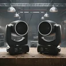 Kit 2 Moving Head Beam 200w Arco Iris Garra Articulada Borda Led Prisma Dmx