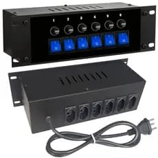 Mesa Chaveadora 6 Canais 10A Metal Profissional Preto