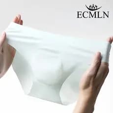 Calcinha De Seda Para Homens Sem Costura Ultra Fina De Secagem Rápida Confortável De Verão Transparente 3D Exclusiva E Moldada Respirável