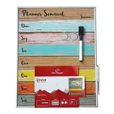 Lousa Magnética Planner Semanal Imã Caneta 28x35cm Win Paper
